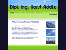 Tablet Screenshot of horst-addix.de